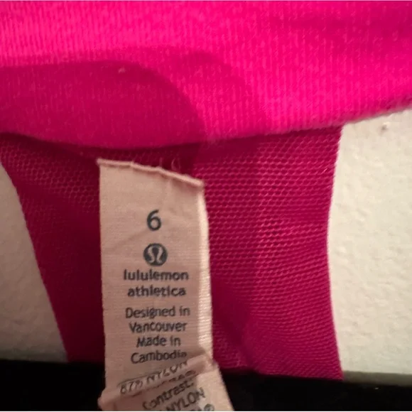 Lululemon Scoop Pink Tank Size 6 - Picture 3 of 5